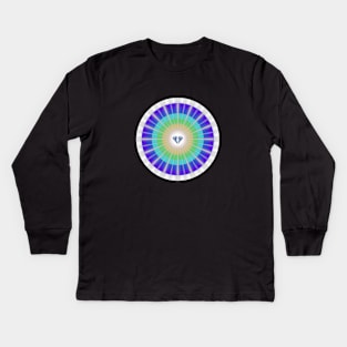 Rainbow Diamond Light - 3 Kids Long Sleeve T-Shirt